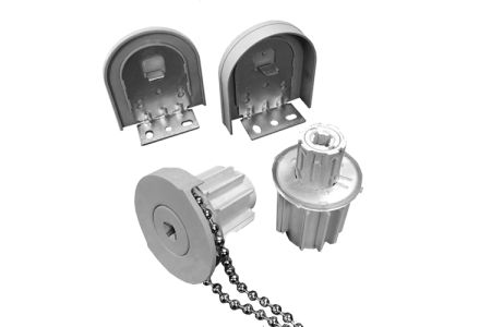 Rolgordijn bediening 35 mm grijs - incl. ketting metaal 175 cm