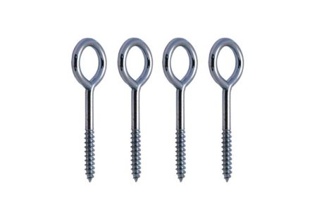 Schroef Oog Markies set 35*12 set 4 stuks - crème/wit